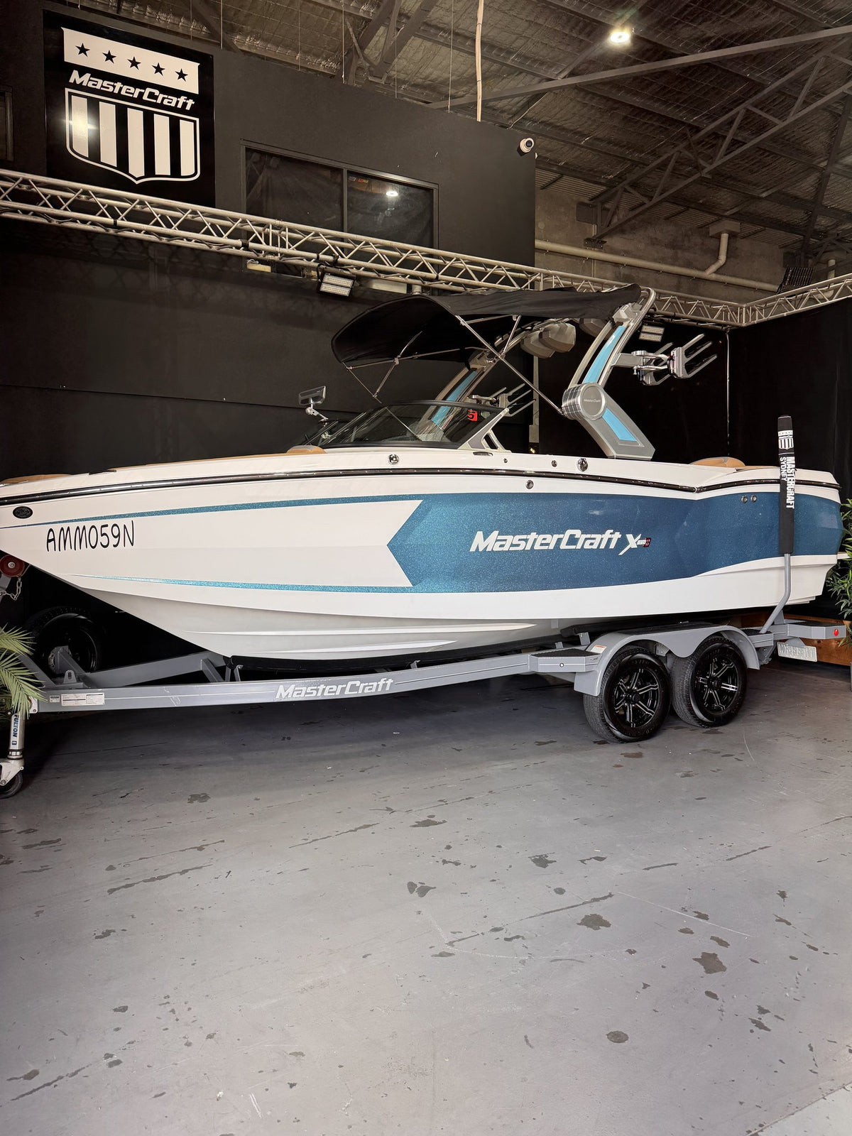 2023 MasterCraft X Star S pre-owned, front three-quarter view