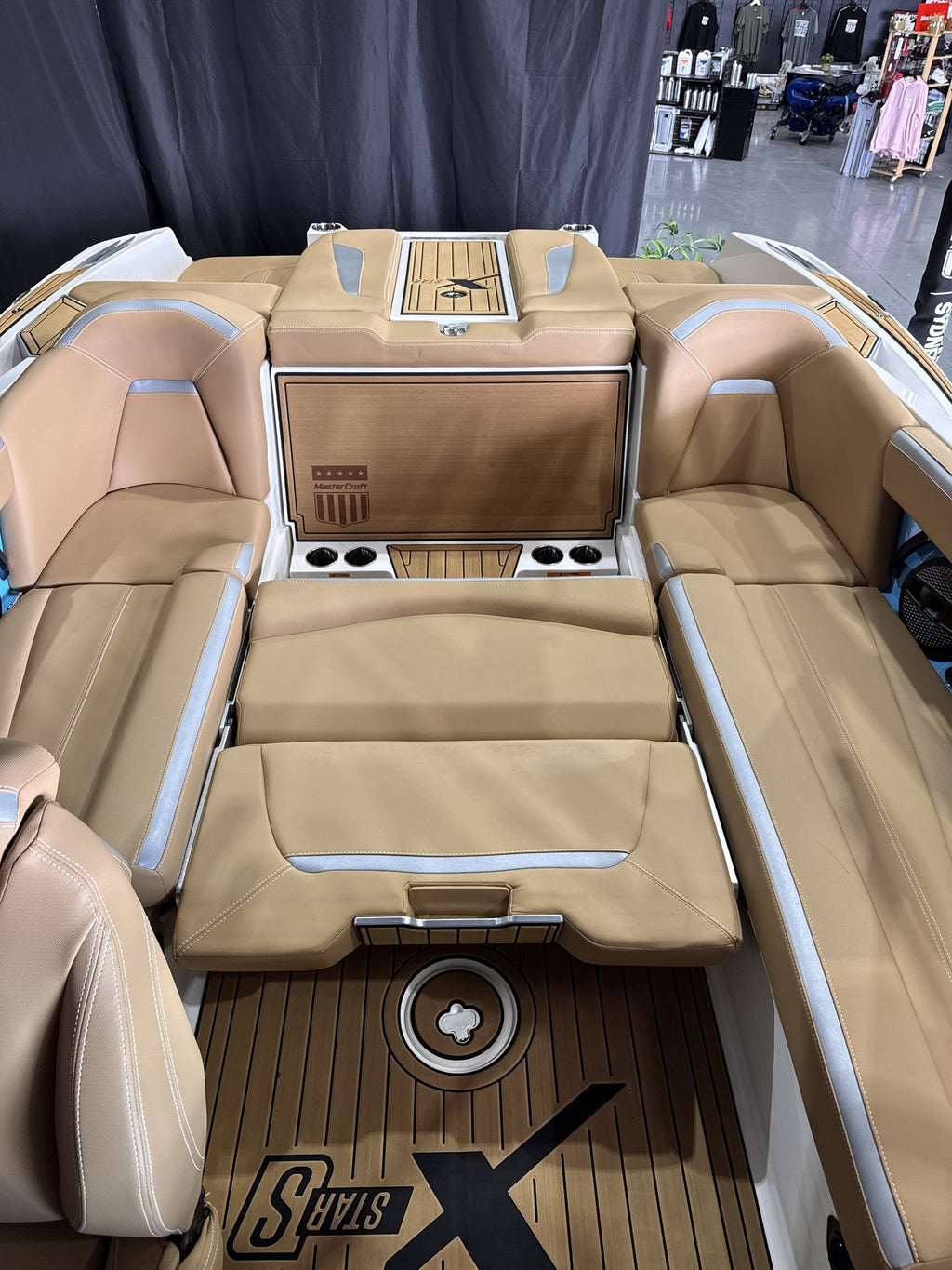 2023 MasterCraft X Star S pre-owned, rear seats folded