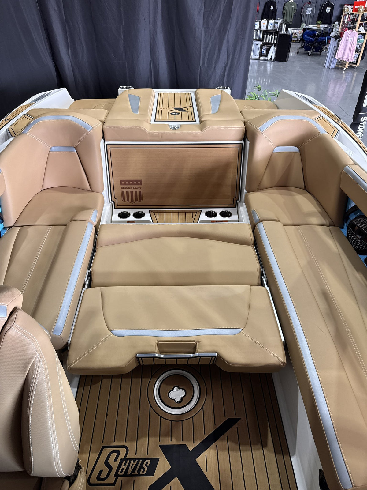 2023 MasterCraft X Star S pre-owned, rear seats folded